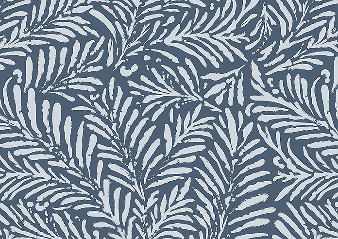 Balmy Palms (Blackout), Pacific Blue - Twist&Fit Roller Blind - Image 6
